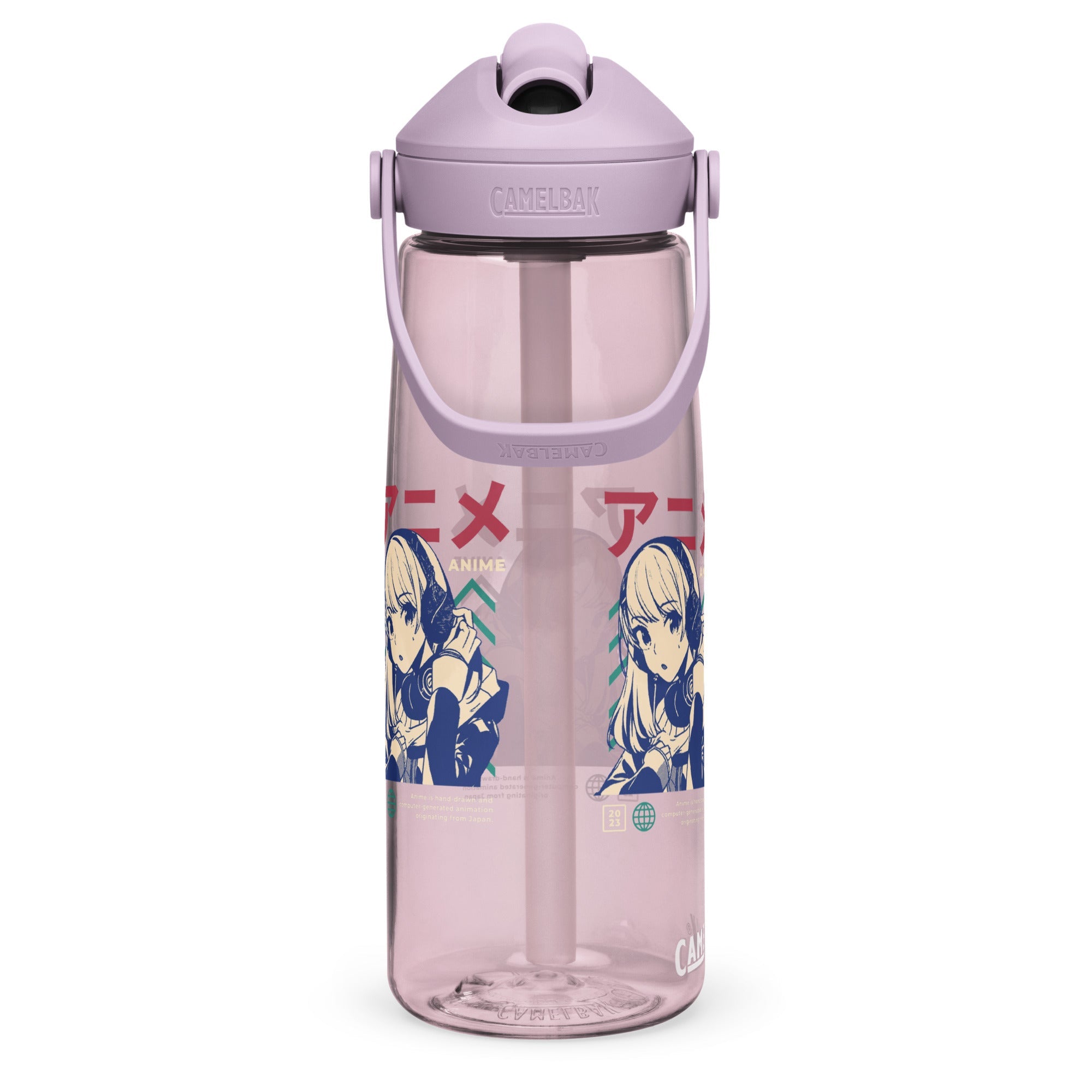 Flip straw water bottle - SanandoconAdrian