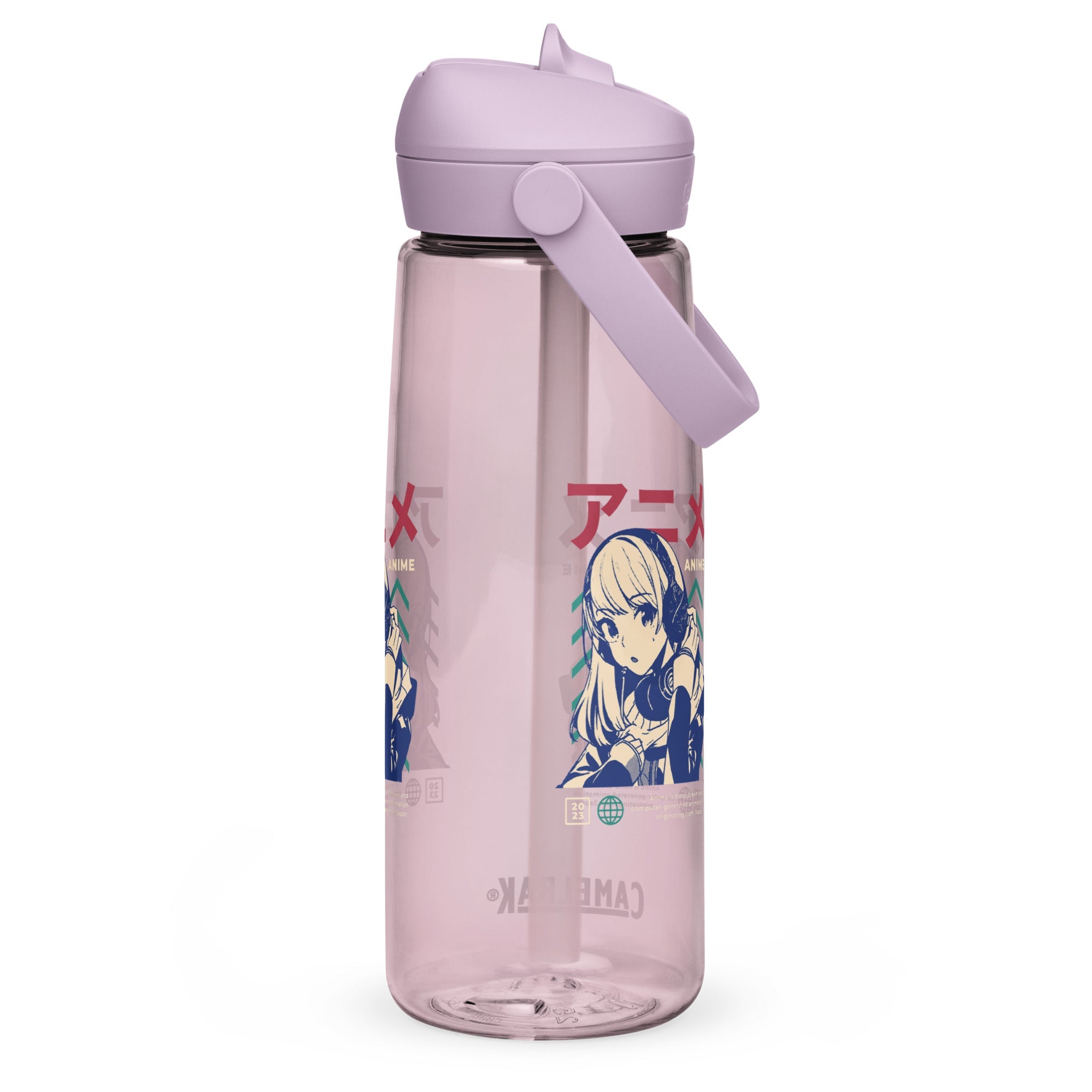 Flip straw water bottle - SanandoconAdrian