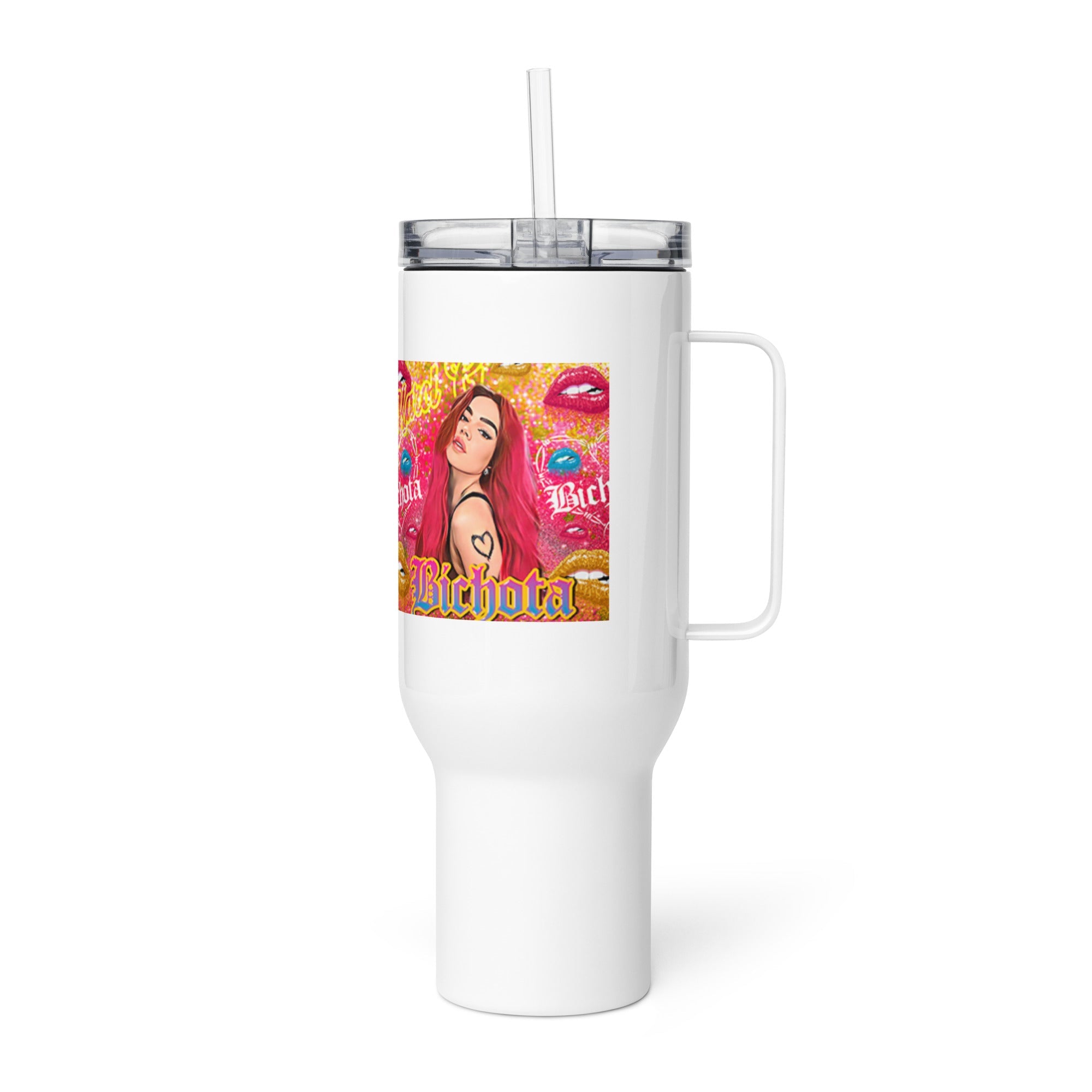 Travel mug with a handle - SanandoconAdrian