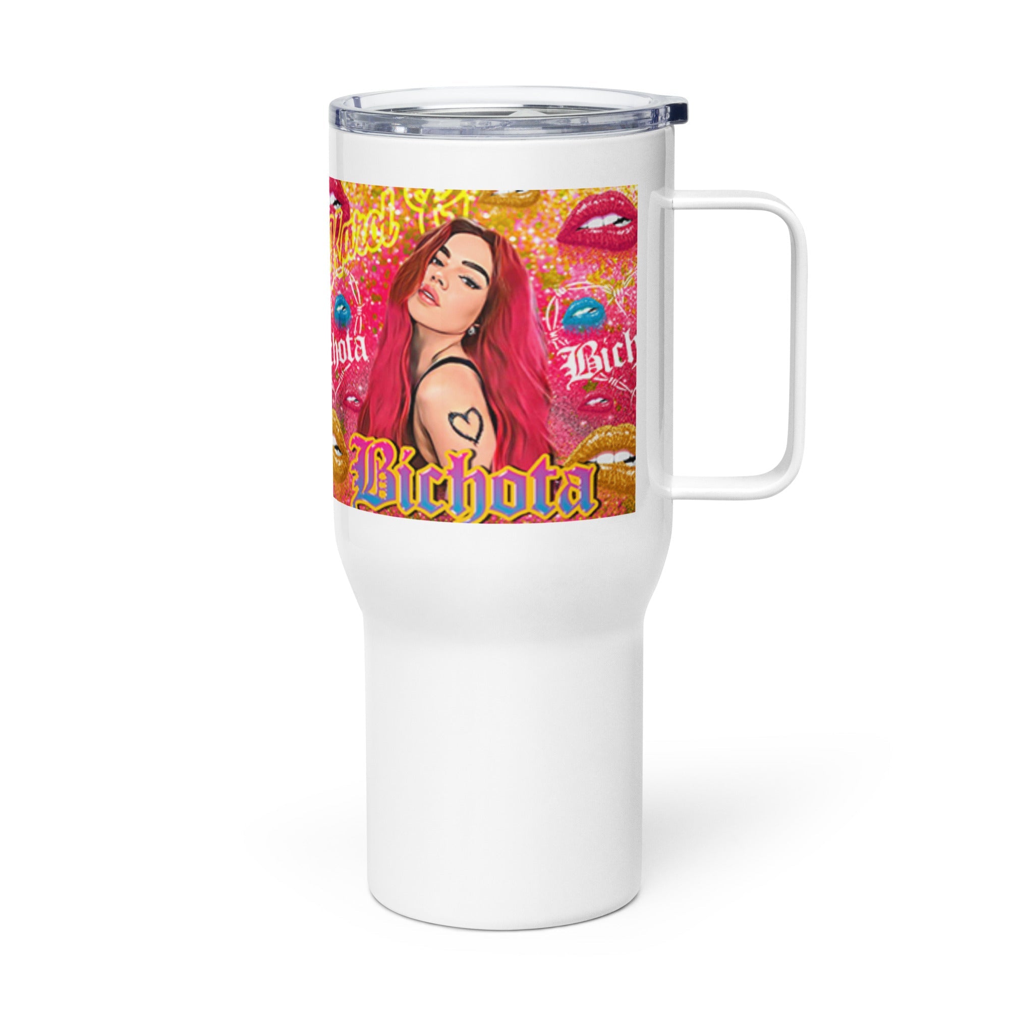 Travel mug with a handle - SanandoconAdrian
